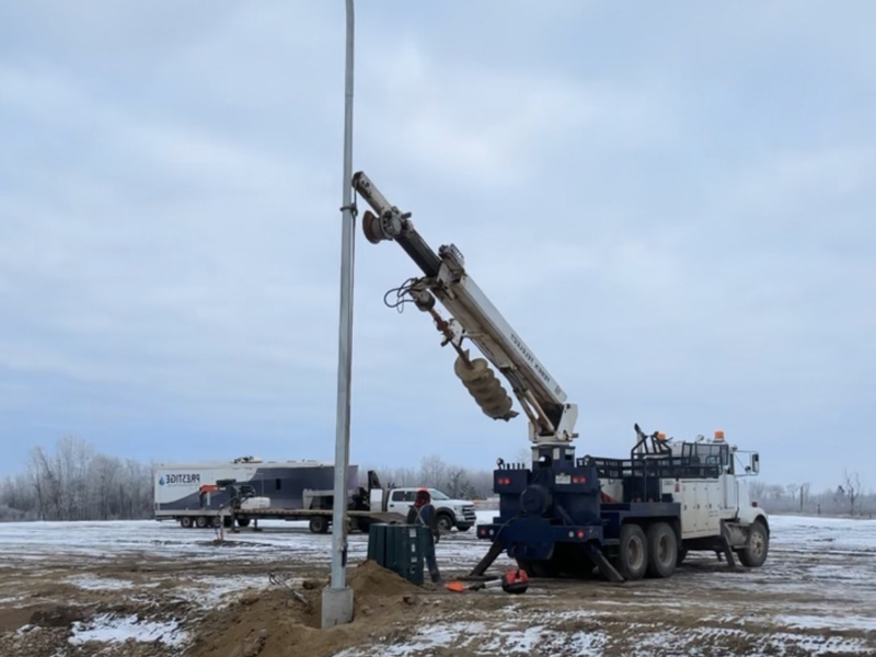 Pole Installation Saskatchewan