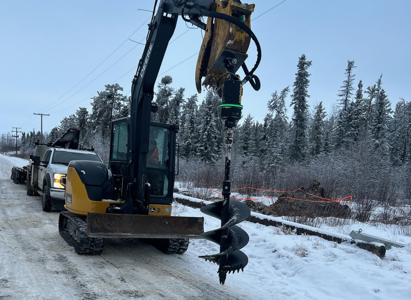 Pole Installation Saskatchewan