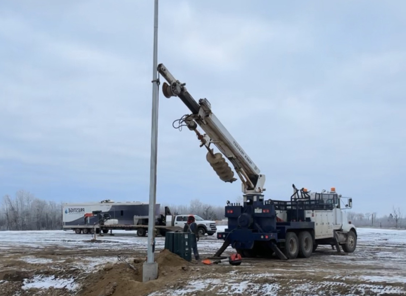 Pole Installation Saskatchewan